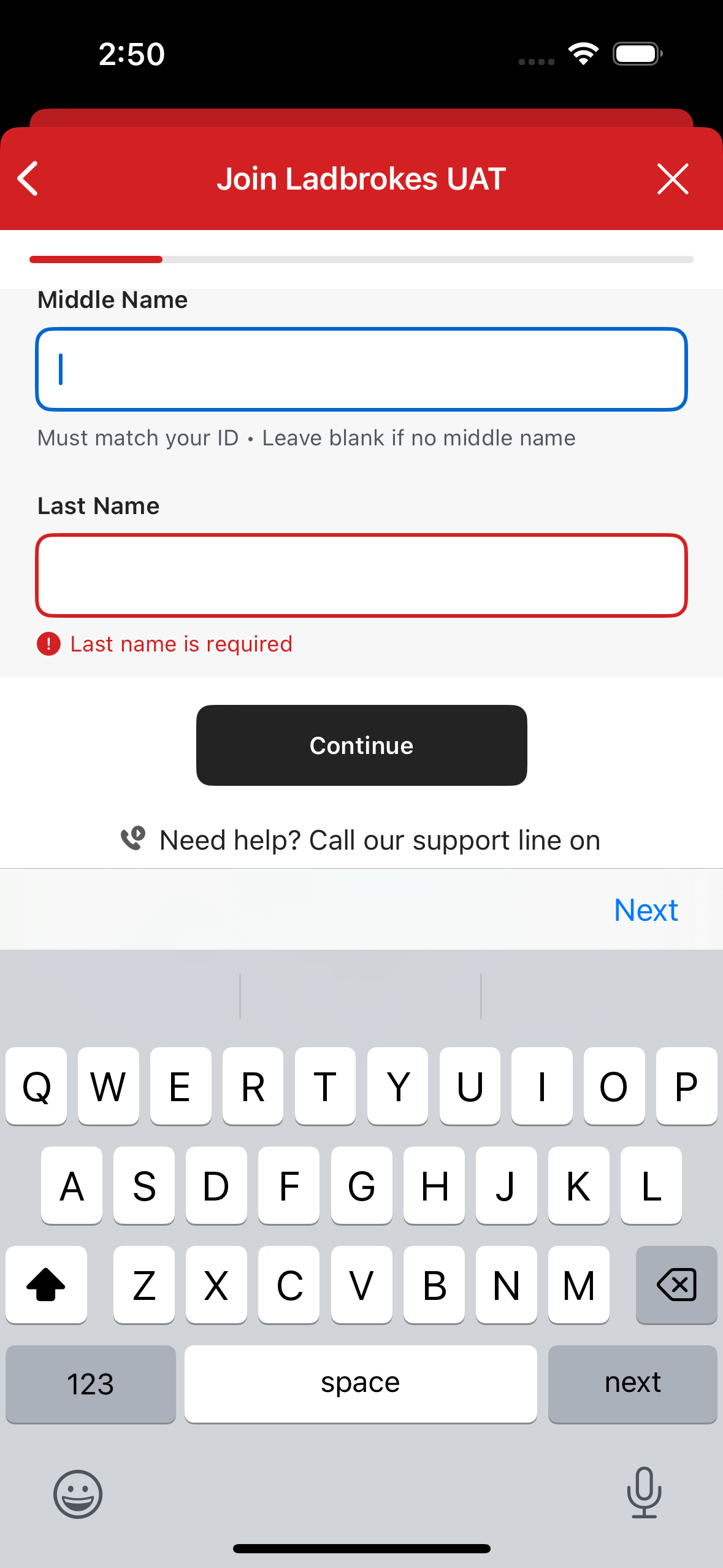 Next Form input focus