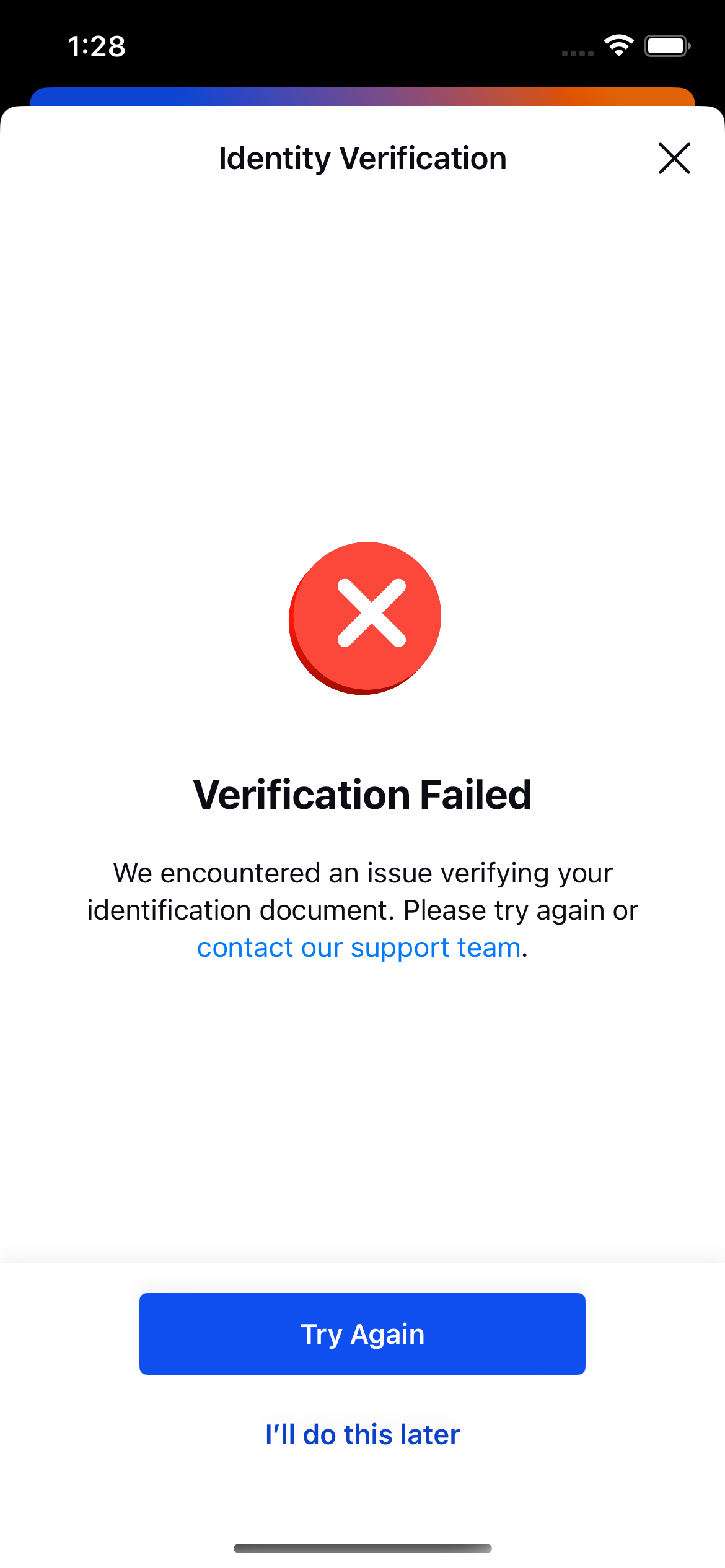 Failure state
