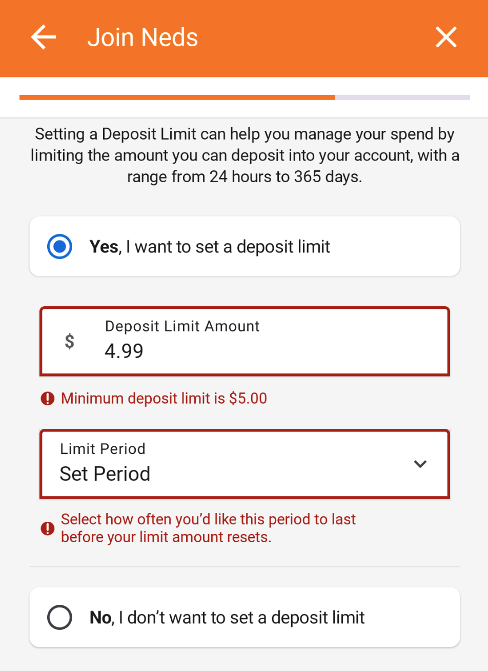 Deposit Limit